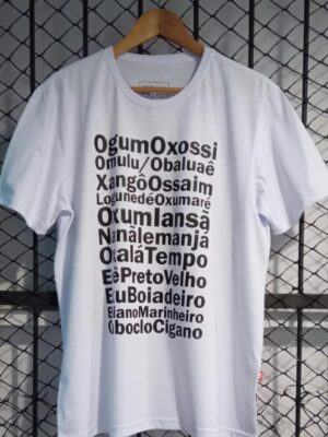 CAMISETA NOMES ORIXÁS