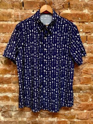 CAMISA SIMBOLOS (Fundo Marinho)