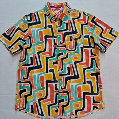 CAMISA MULTI COLORIDA ( Laranja)