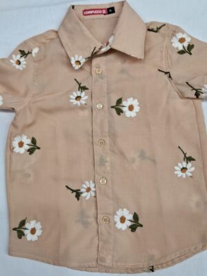 CAMISA INFANTIL MARGARIDAS